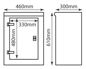 CR1 GRP single-door cabinet