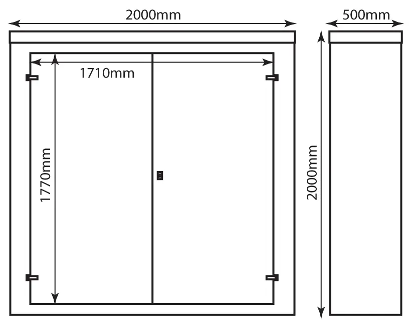 CR13 walk-in GRP enclosure