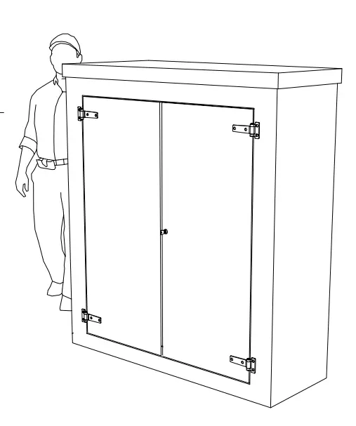 Double-door GRP cabinets
