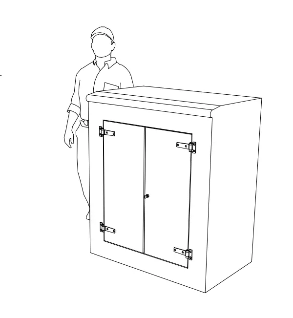 Double-door GRP cabinets
